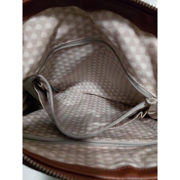 Brighton Brice Organizer & Hobo Shoulder Handbag Beige & Brown - Picture 16 of 16